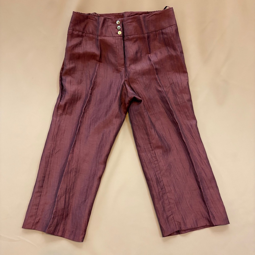 Jones‎ New York Collection Woman Textured Wide Leg Crop Pants 18W NWT $104